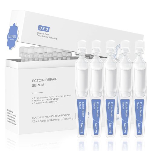 Ectoin Hydrating Repair Facial Serum - Deep Moisture & Anti-Aging Ampoules | 30 Single-Use Packs
