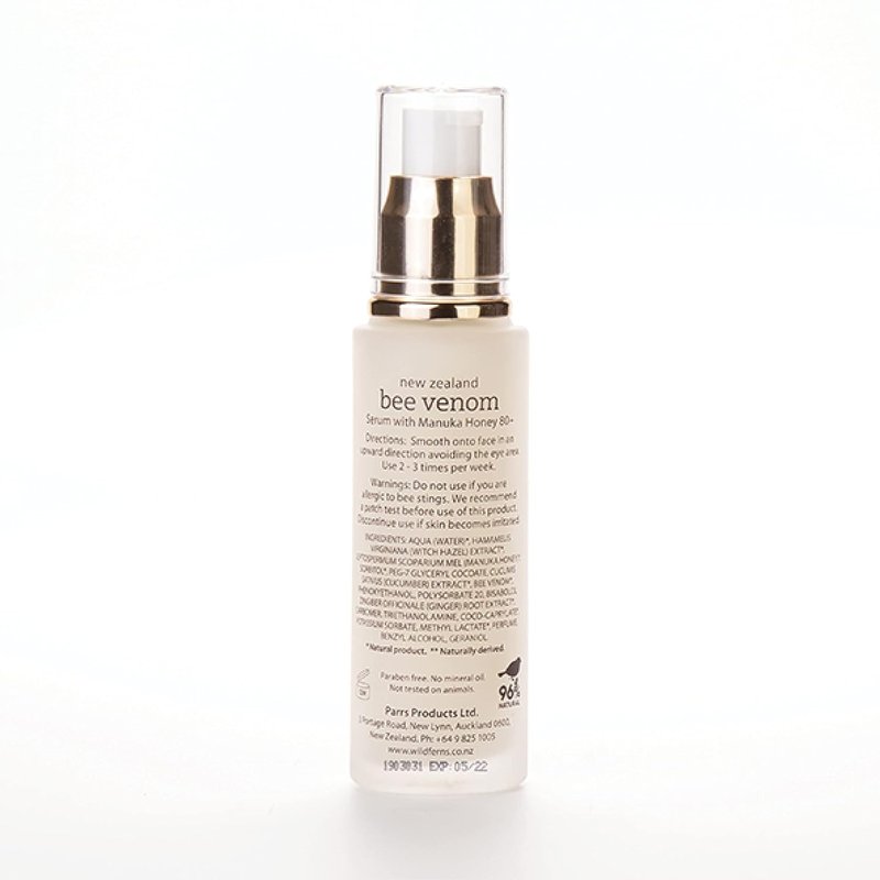 Wild Ferns Bee Venom Serum - Nourishing Manuka Honey Infused Skincare | 30ml