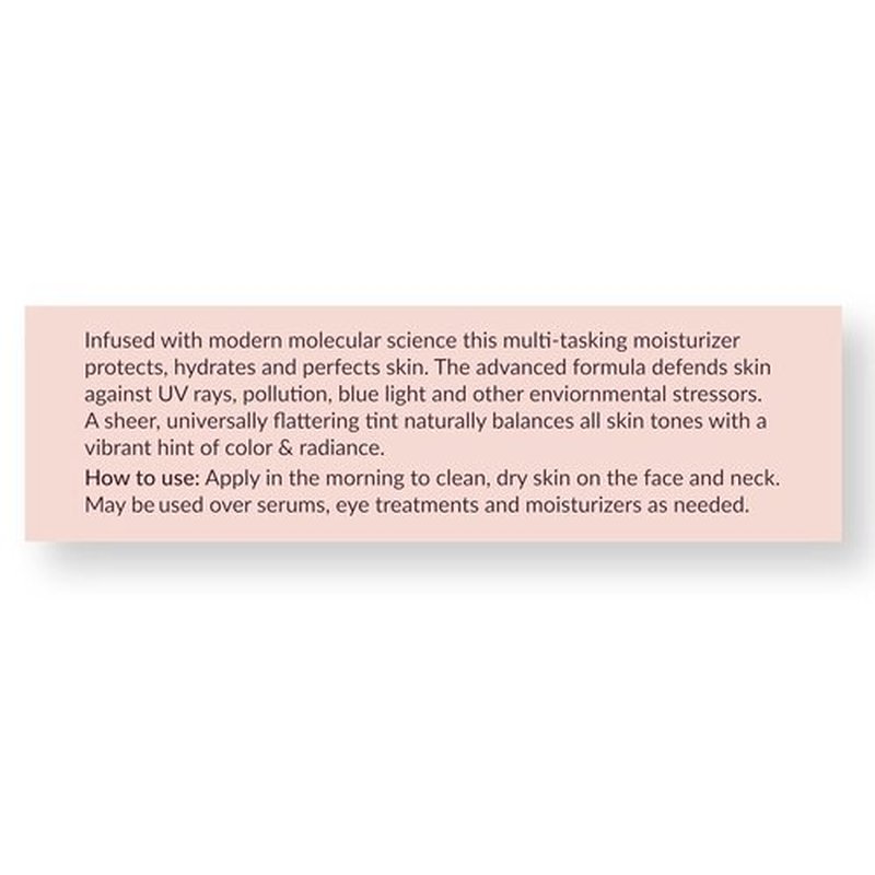 AVYA SPF 40 Sheer Tinted Moisturizer - Hydrating Hyaluronic Acid & Green Chai for Brighter Skin | Fair & Light Tone (0.34oz/10ml)