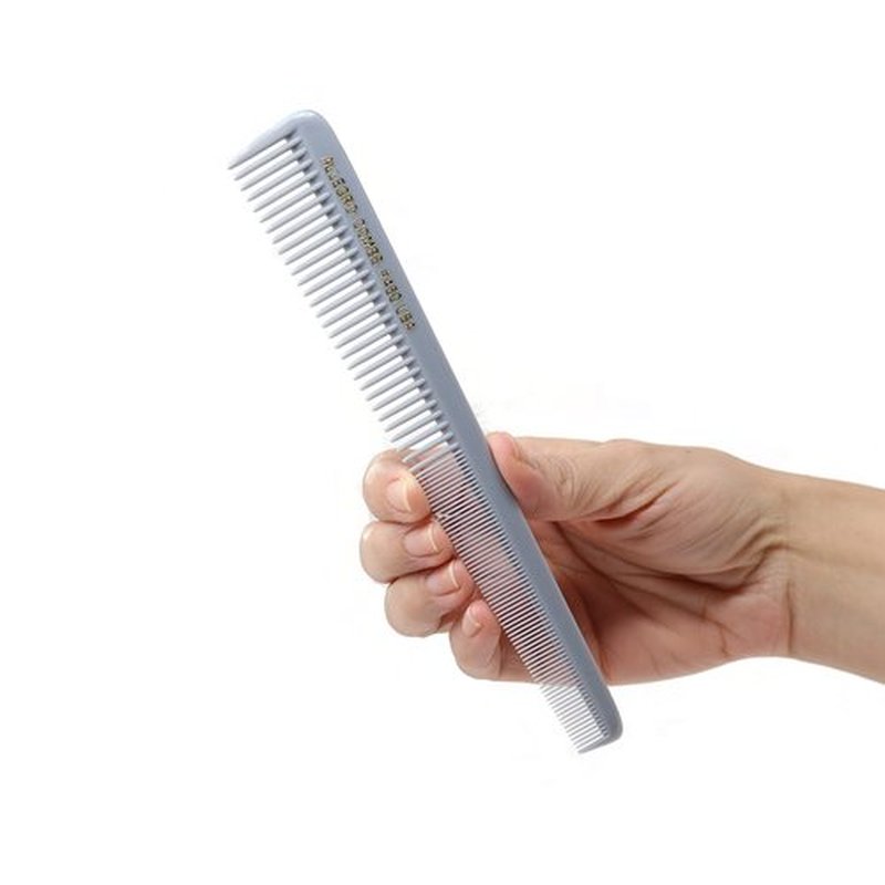 Allegro Combs #450 Tapered Barber Hair Cutting Comb – Professional Stylist Comb for Men & Women 12-Pack (GREY)