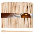 RAQEHO 200Pcs Eyebrow Wax Sticks - Small Wooden Waxing Sticks Wooden Wax Applicator for Nose Eyebrows Lips Hair Removal Waxing Essentials Mini Craft WoodSticks Esthetician Supplies for Home Salon Use
