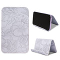 Haecsfl Airplane Travel Essentials for Flying Flex Flap Cell Phone Holder & Flexible Tablet Stand for Desk, Bed, Treadmill, Home & in-Flight Airplane Travel Accessories(1-Carved Grey)