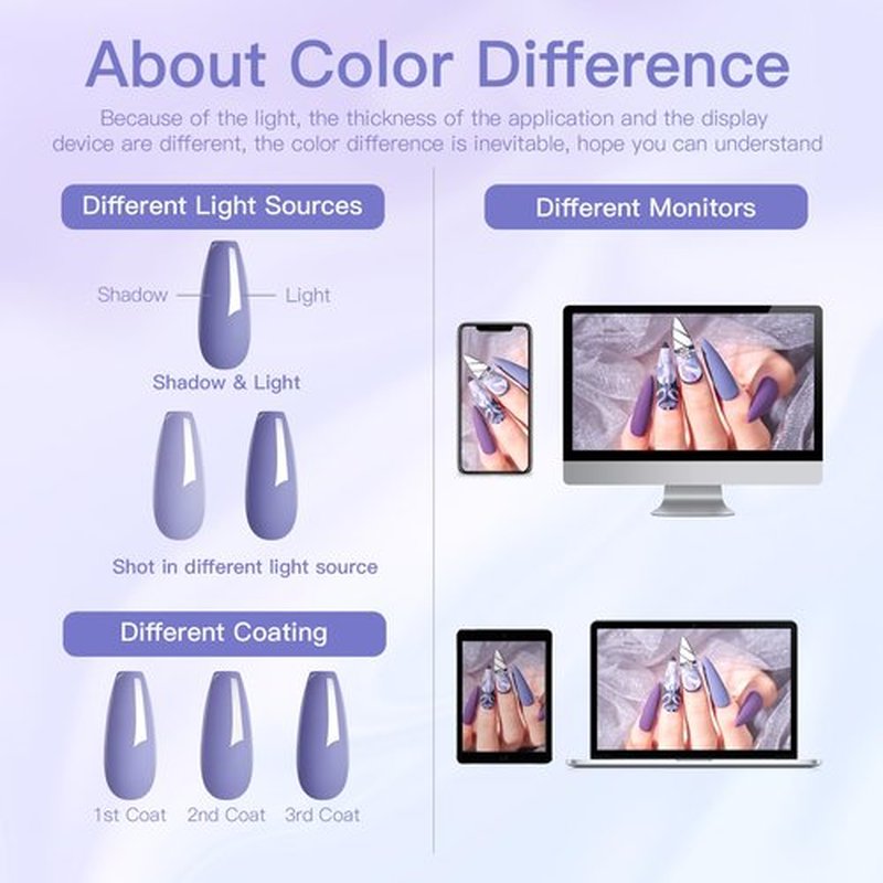 MTSSII Gel Nail Polish Set 12 Colors Blue Purple Gel Polish Kit Baby Blue Lavender Dark Purple Glitter Gel Nail Polish Aquamarine Mermaid Soak off Uv LED Gel Manicure DIY Nail Home