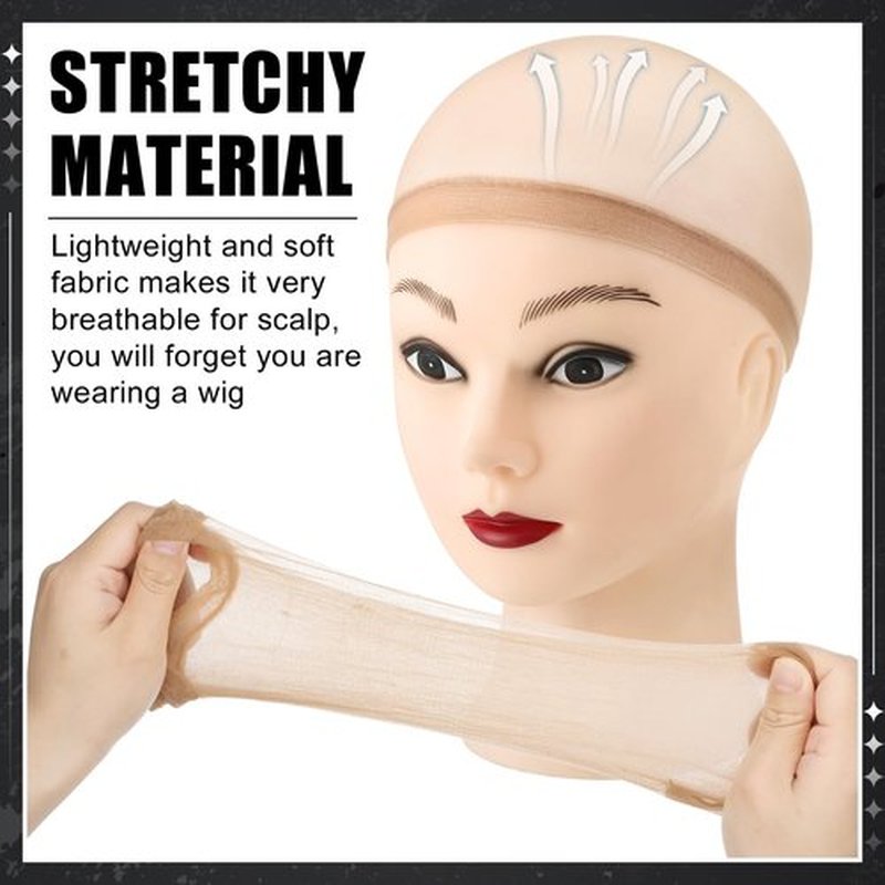 3Pcs Wig Brushes for Synthetic Hair with 4Pcs Wig Cap and Wide Tooth Hair Comb No More Hair Pulling