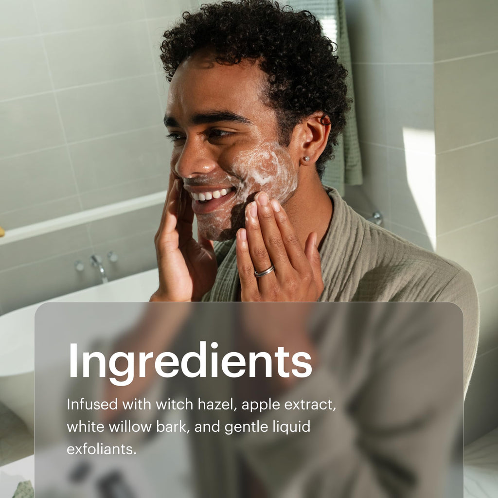 MANSCAPED® Power Shave Gel, Men's Soothing Head & Face Shaving Gel, with Witch Hazel & Gentle Liquid Exfoliants to Help Defend Against Irritation, Ingrown Hairs & Razor Bumps