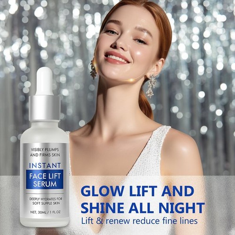 Instant Face Lift Serum,Instant Face Lift Cream for Visibly Lifts & Tightens Skin, Smooths Fine Lines and Wrinkles, Anti-Aging Treatment for All Skin Types, 1 Fl Oz
