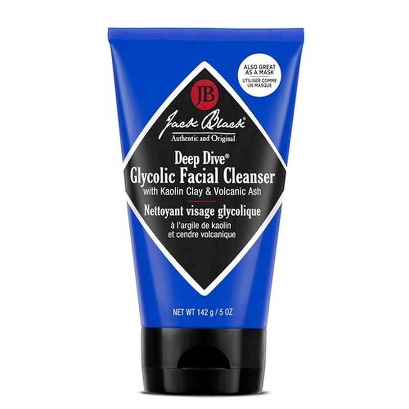 Jack Black - Deep Dive Glycolic Facial Cleanser | Clay-Based Formula for All Skin Types - 6 oz