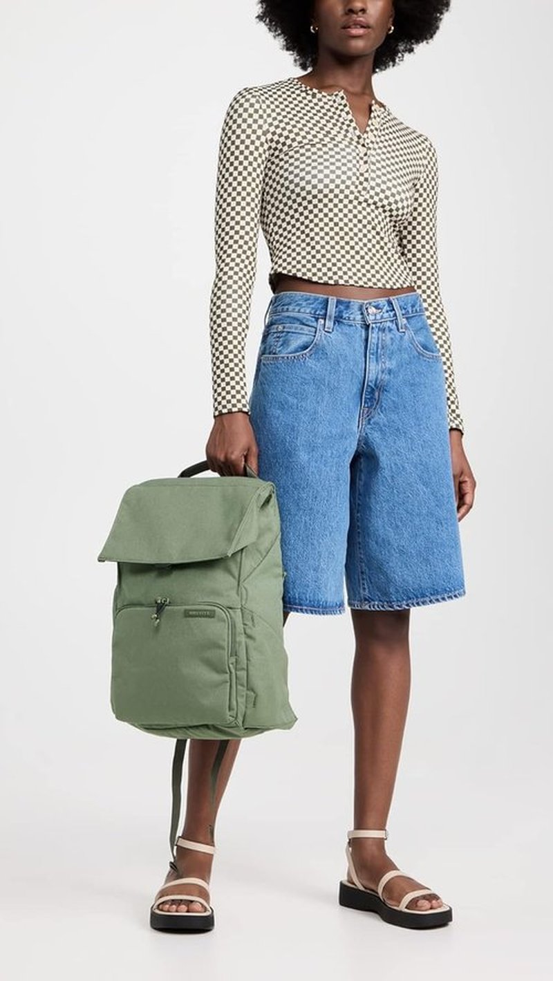 Brevite The Daily Backpack - Stylish Green Design | Versatile One Size Fits All