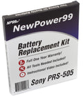 NewPower99 Battery Replacement Kit with Battery, Video Instructions and Tools for Sony PRS-505