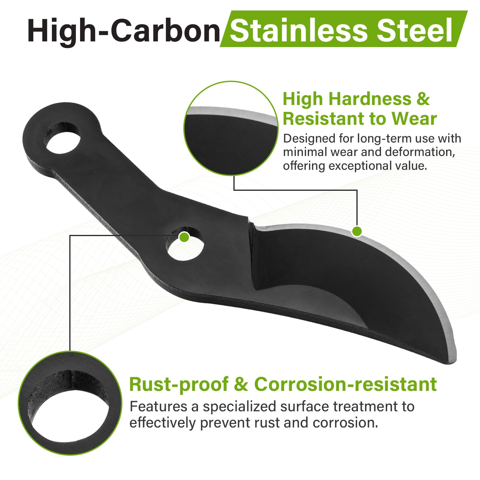 Bypass Lopper Replacement Blade for Corona FL 3460, FL 3470, FL 3479 Compound Action Lopper Shear, Bypass Hand Pruning Blade 3460-1 for Gardening Tree Branch Trimming