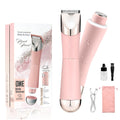 Dermave Bikini Shaver & Trimmer for Women, IPX7 Waterproof Electric Razor for Pubic Hair, Face, Legs, Underarms - Painless-Pink