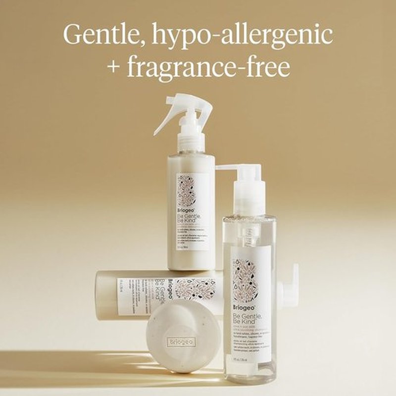Briogeo Be Gentle, Be Kind Detangling Spray - Fragrance-Free Leave-In for Sensitive Scalp | 6 fl oz