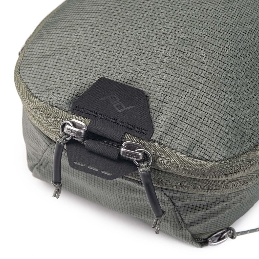 Peak Design Packing Cube, Sage, Weatherproof Luggage Cube with Dual Compartment Organization, Expansion and Compression, Zipper Opening, Travel Organizer for Men and Women, Size S
