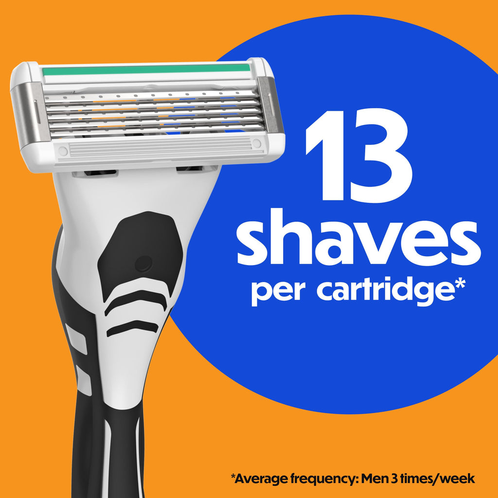 BIC Flex 5 Trim and Shave Men's Grooming Kit, 3-in-1 Beard Trimmer, Razor & Precision Edger, No Battery or Charging Required, 5-Blade Shave, Face & Body, 8 Trimmer Refills