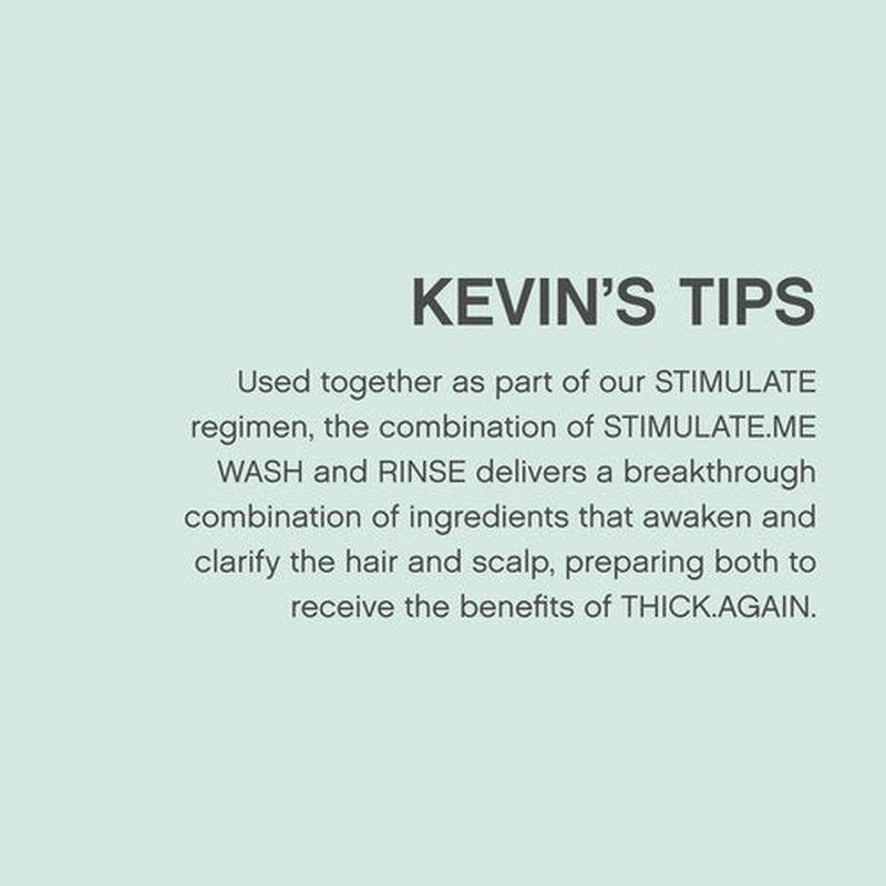 KEVIN.MURPHY STIMULATE-ME.WASH - Clarifying Shampoo for Hair & Scalp - For All Types - Stimulates Hair - Strengthening - Cruelty Free Shampoo - 250 mL / 8.4 fl oz (Pack of 2)