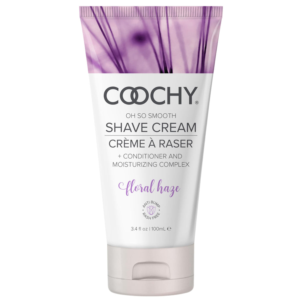 Coochy Shave Cream - Moisturizing Shave Lotion - Gentle Intimate Shaving Cream - For Bikini Area, Underarms, Legs & More - Rash-Free, Hydrating Formula - Floral Haze, 3.4 oz