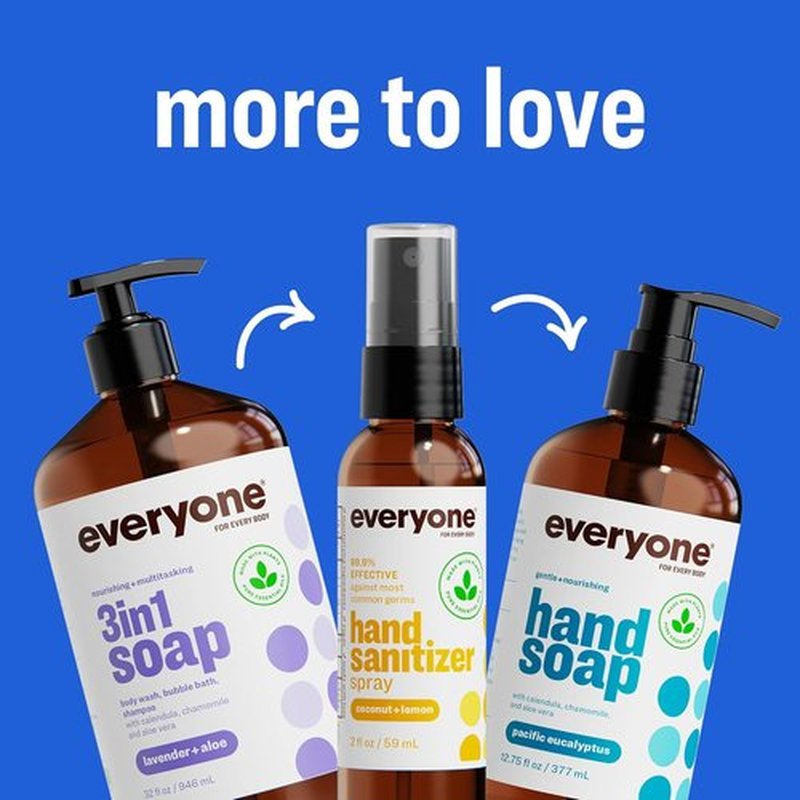 Everyone 3-In-1 Kids Soap - Lavender Lullaby Body Wash, Bubble Bath & Shampoo | 32 Oz (Pack of 2)