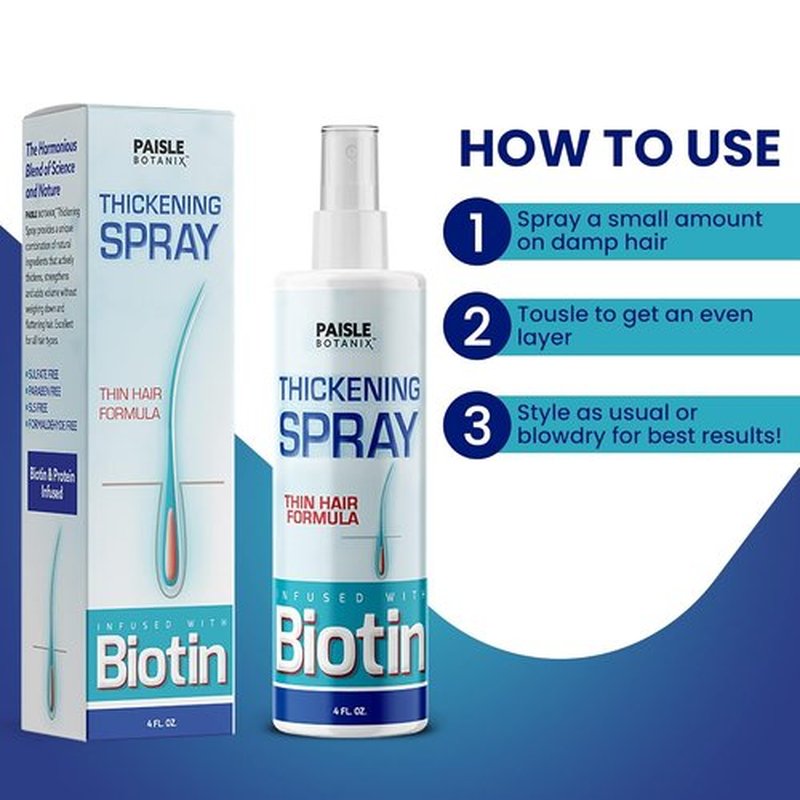 Regine Switzerland Biotin Hair Thickening Serum - Boost Volume & Growth | DHT Blocker for Fine Hair