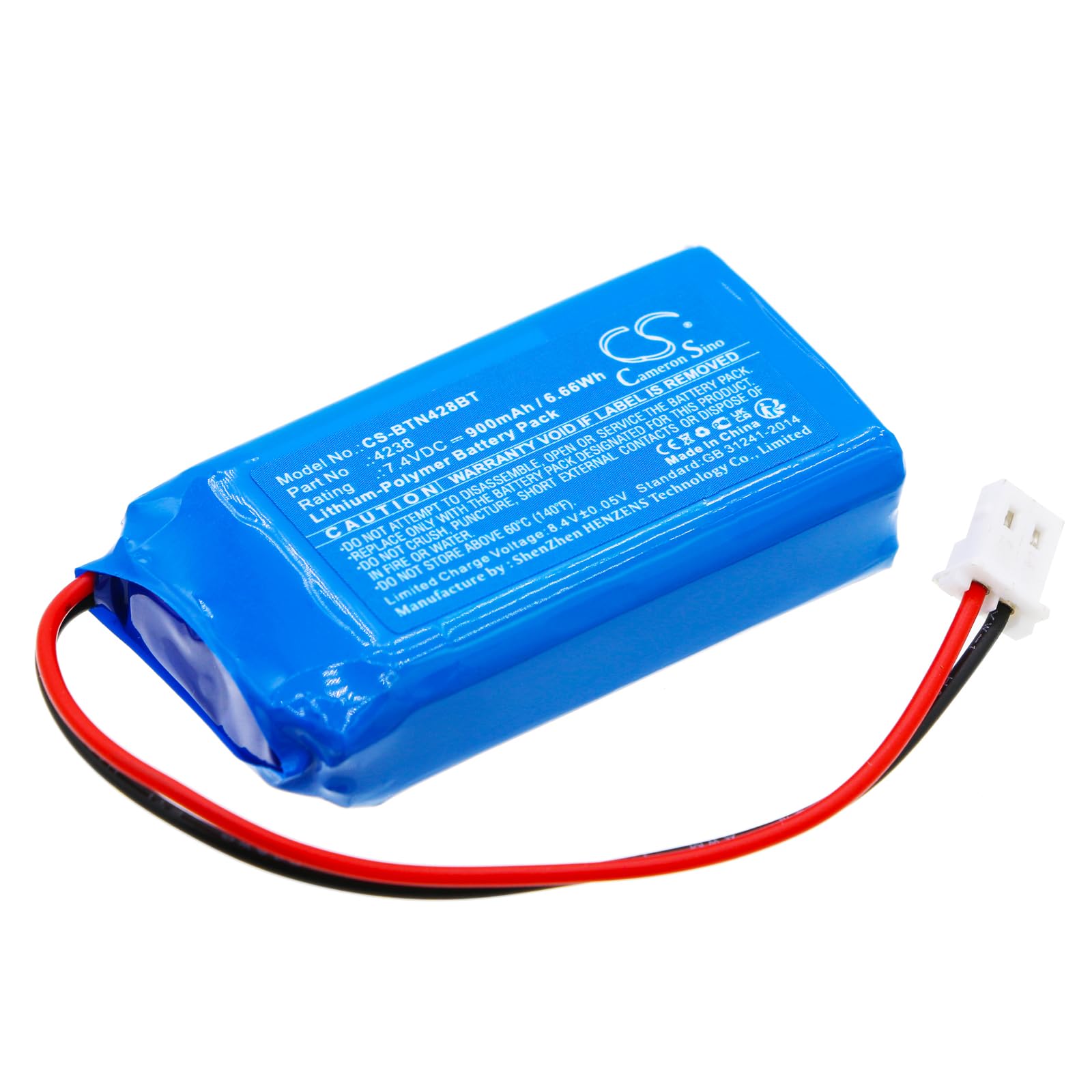 Cameron Sino 900mAh / 6.66Wh Replacement Battery for Bticino 4216, 4280, 4238