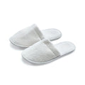 ESKYMODE Womens Cotton Bath Slippers, Terry Cloth Spa Slippers for Women White