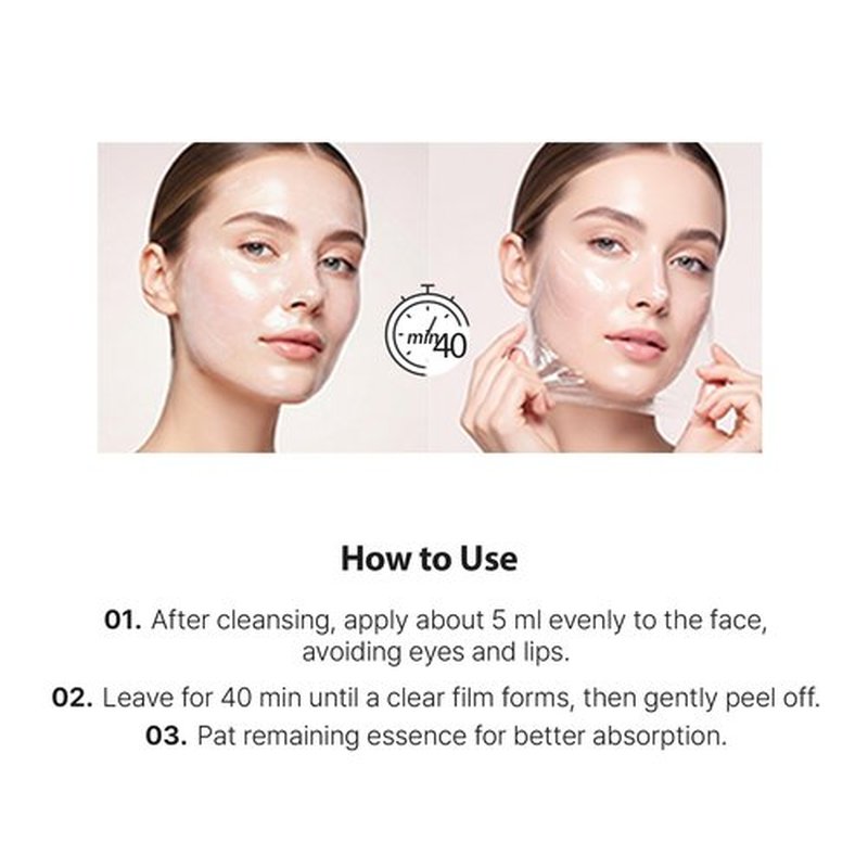 APOTHE RejuveGlow PDRN Collagen Wrapping Mask | Peptide + Ectoin Firming Sheet Mask for Deep Hydration, Wrinkle Care & Pore Tightening | Cooling Soothing Lifting Facial Treatment