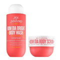 Sol de Janeiro Body Scrub & Wash Duo - Visibly Brightening AHA Formula for Smooth Skin