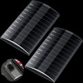 Maitys 2 Pcs Eyelash Crystal Pallet Eyelash Extension Tray Lash Holder Bigger Size Glass Pallet False Lash Tray Strip Adhesive Glue Holder, 4.13 x 2.36 x 0.47 Inch