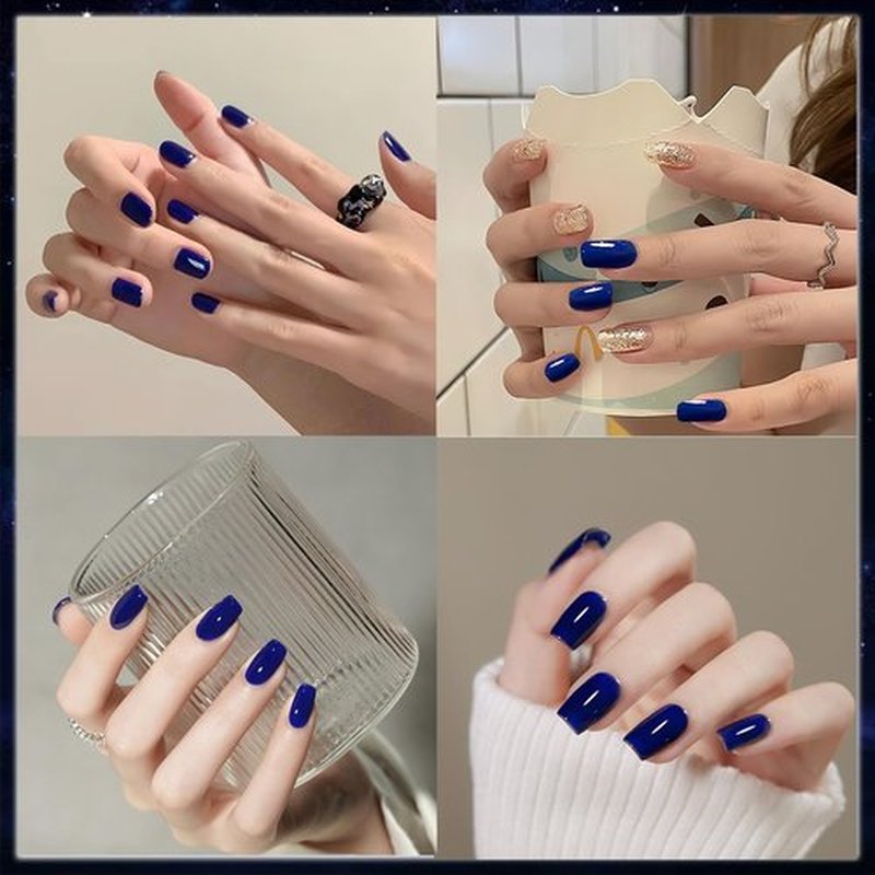 Cobalt Blue Gel Nail Polish - Highly Glossy and Reflective Royal Blue Shades for Women's Manicure Salon and Starter, 13 ML