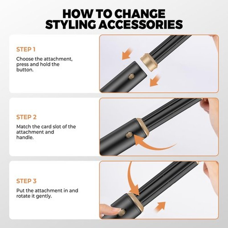 5 in ONE Blow Dryer Brush, Upgrade Hair Dryer Brush Air Curling Wrap Styler, Ionic Round Brush Blow Dryer for Women, Hot Air Brush Hair Styling Tools 100-120V