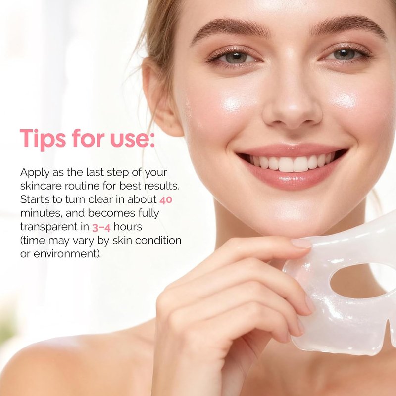 ZealSea Bio Collagen Face Mask - Overnight Hydrogel Sheet for Deep Hydration & Pore Care | 4 Pack