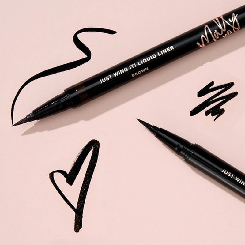 Mally Beauty Just Wing It! Liquid Eyeliner - Rich Brown Color for Effortless Application
