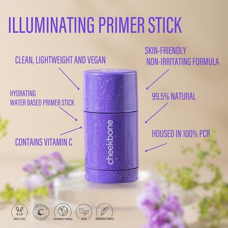 Cheekbone Starlight Illuminating Primer Stick - Lightweight Glow Face Primer | Vegan & Cruelty-Free, 1.05 oz