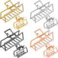 8 Pieces Metal Hair Claw Clips Set, Includes 3 Inches Large Size Hair Catch Barrette Jaw Clamp and 1.6 Inches Small Half Bun Hairpins for Women, Hair Accessories