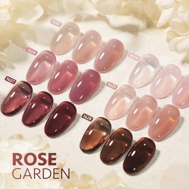 GAOY Jelly Gel Nail Polish Set - 6 Transparent Nude & Red Shades for Salon-Quality Manicure & DIY Nail Art