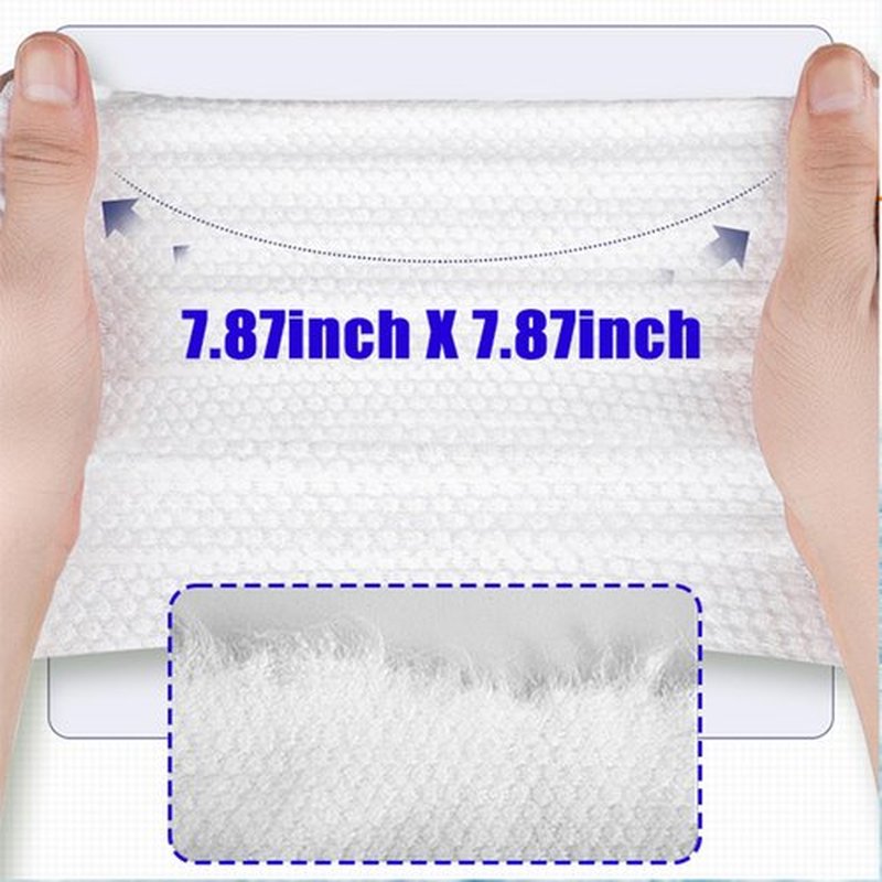 2 Pack Face Towels Disposable,100 Count Ultra Thick Disposable face towels Facial Wash Cloth for Sensitive Skin, Face Clean Towels, Lint- free Facial Tissue
