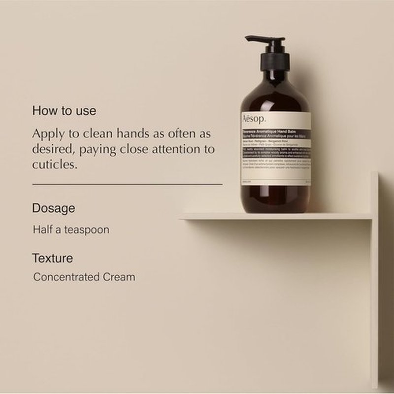 Aesop Reverence Aromatique Hand Balm - Rich, Skin-Softening Formula for Deep Hydration | Vegan | 16.9 oz