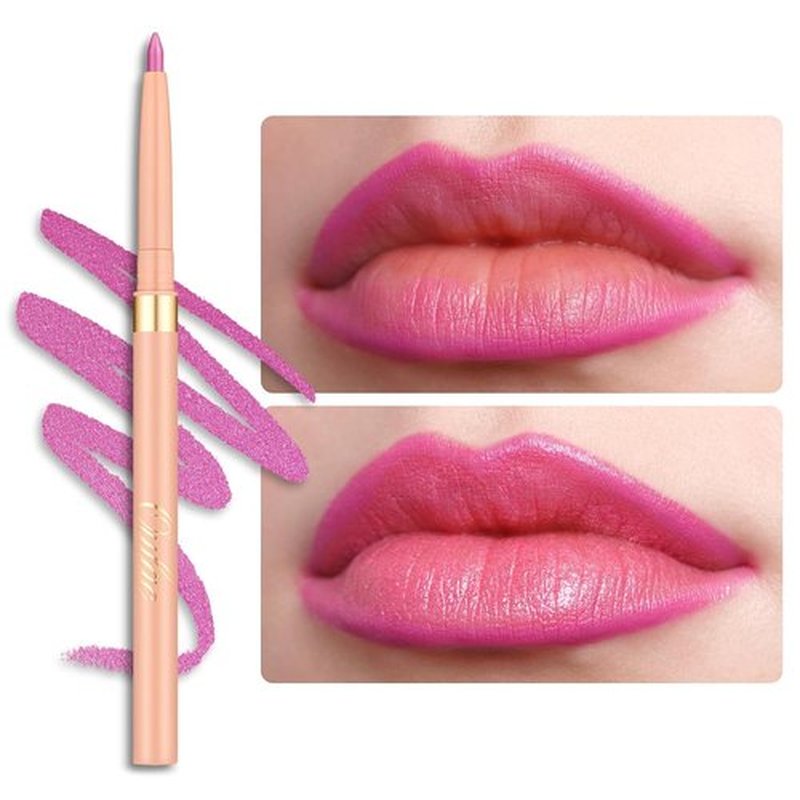 Oulac Waterproof Lipliner Pencil - Smooth, Creamy, Retractable Lip Makeup | Vegan & Cruelty-Free, LL09 Lilac Love Pink
