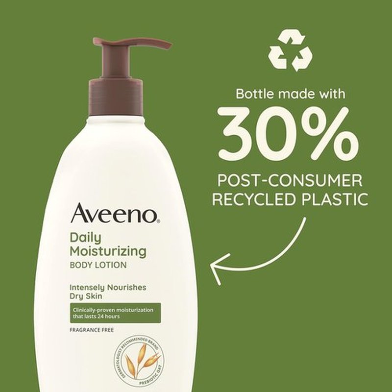 Aveeno Active Naturals Daily Moisturizing Lotion - Hydrating 18-Ounce Pump | Pack of 2