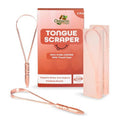 **Skiennix Tongue Scraper - 100% Copper for Bad Breath Relief | Multicolor Travel Cases Included**