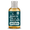 Beard Oil for Black Men with Sensitive Skin - Beard Conditioner, Softener & Moisturizer for Black Men - Made with Vitamin E & Grapeseed Oil, Unscented, Natural & Organic, Doesn’t Clog Pores 2oz