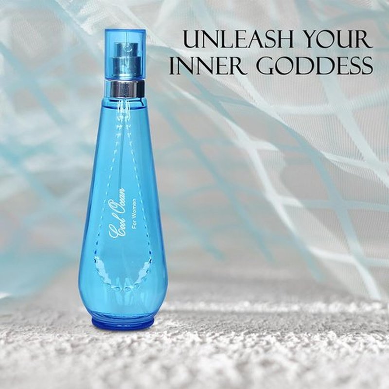 A CENTER Cool Ocean Perfume - Floral Eau de Parfum Spray for Women | 3.4 Oz Casual Daily Fragrance