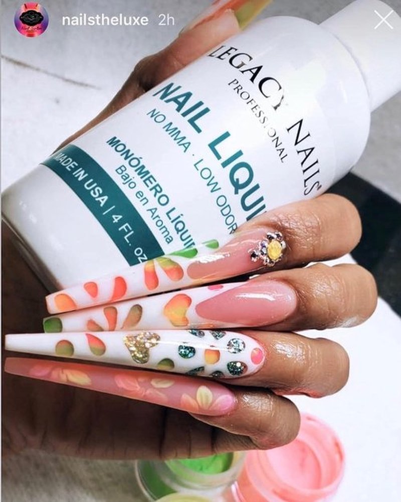 Legacy Nails White Acrylic Powder - 4oz | High-Quality Fast-Drying Formula for Salon-Grade Nail Extensions