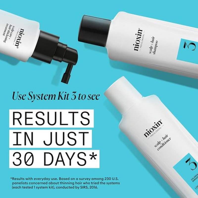Nioxin System 3 Scalp & Hair Thickening Conditioner - Nourish Colored, Dry & Damaged Hair | Strengthen with Niacinamide & Biotin