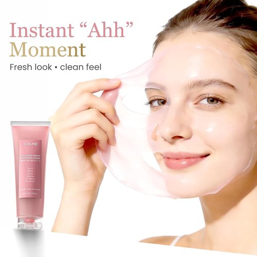 Regine Switzerland Overnight Face Mask - Hydrolyzed Collagen & Hyaluronic Acid for Deep Hydration | 2.5 fl oz