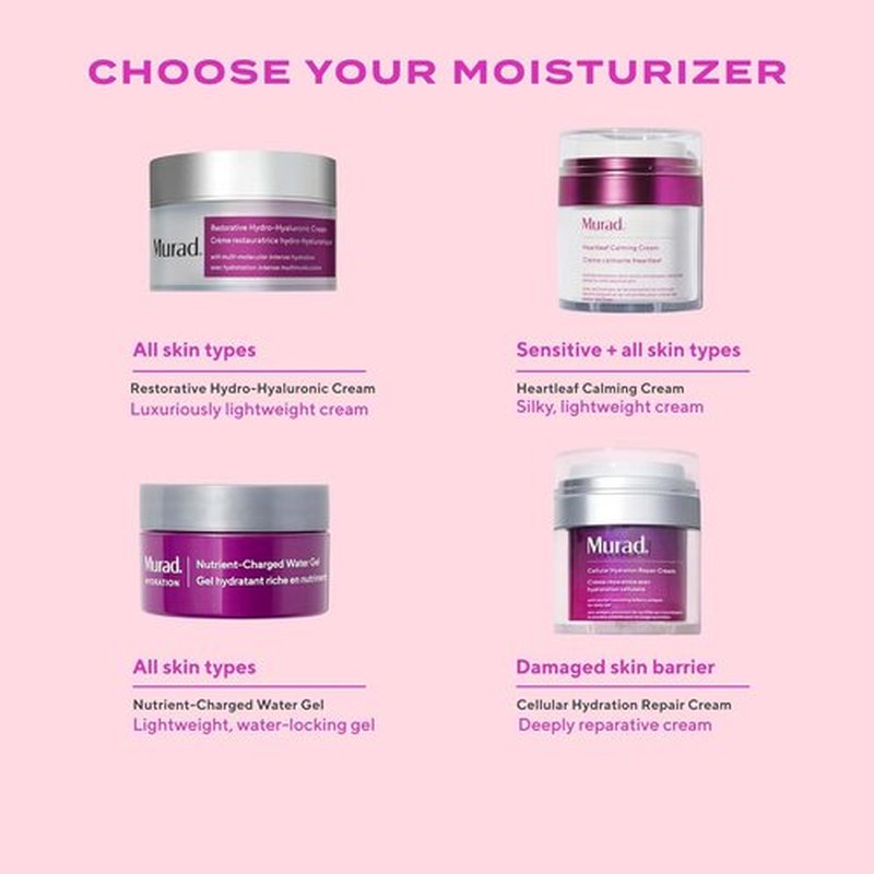 Murad Restorative Hydro-Hyaluronic Face Cream - Moisture-Boosting Formula with Hyaluronic Acid & Shea Butter - 1.7 Fl Oz