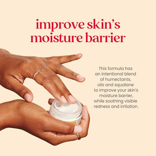Burt's Bees Calming Night Cream - Moisturizing Face Cream With Aloe & Rice Milk for Sensitive Skin | 1.8 oz Tub