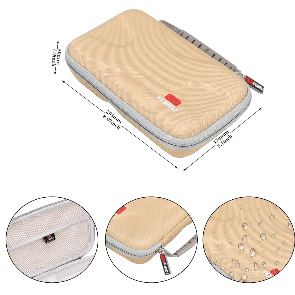 FBLFOBELI EVA Hard Storage Carrying Case for KODAK Luma 150 Ultra Mini Pocket Pico Projector (Khaki)