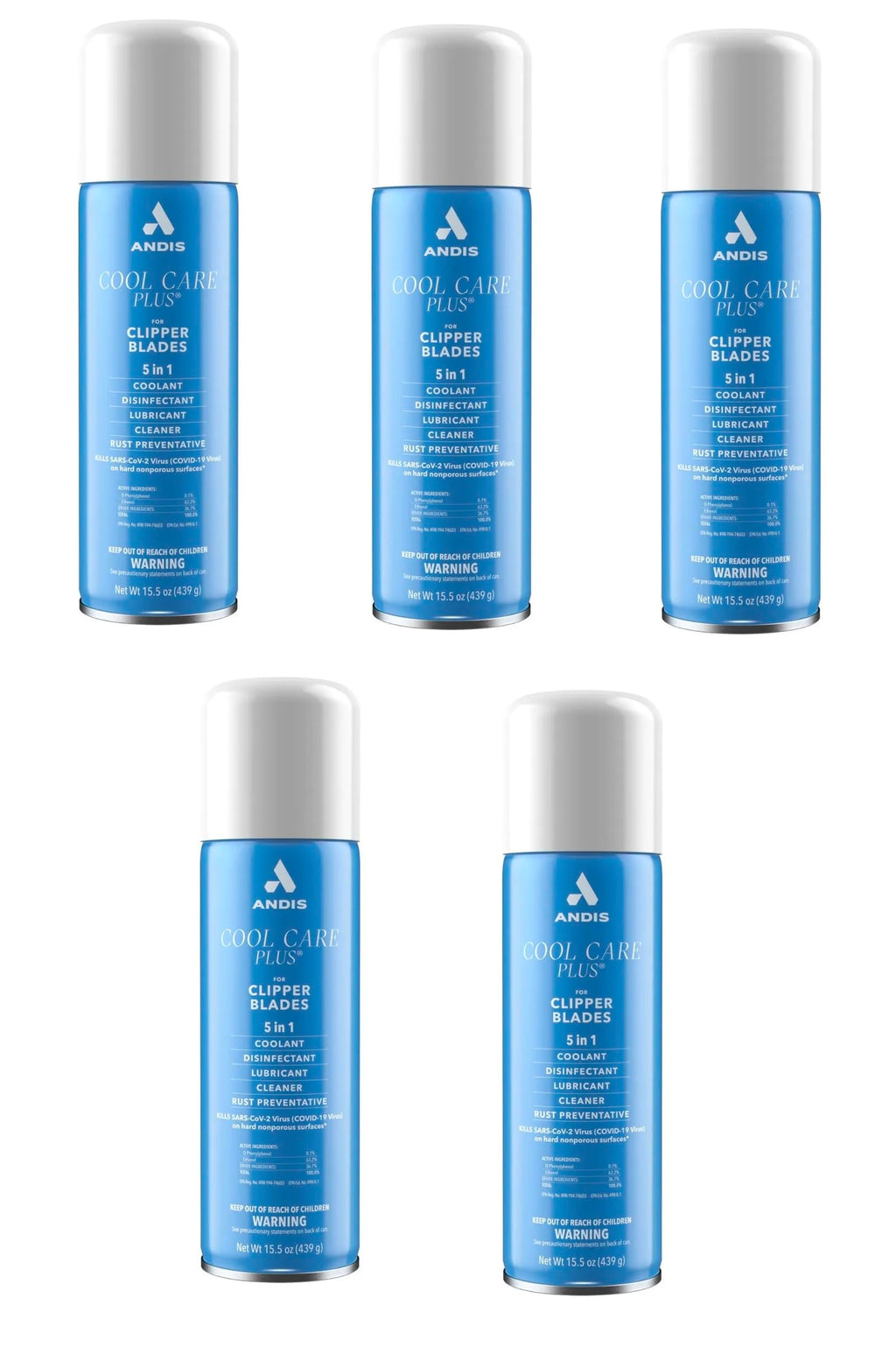 Cool Care Plus Clipper Blade Cooling Lube Cleaner Groomer Stylist Barber 15.5oz Spray (2 Cans)