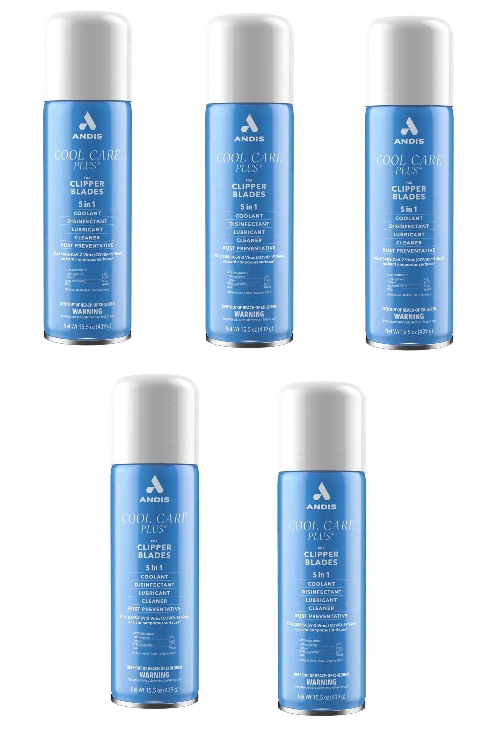 Cool Care Plus Clipper Blade Cooling Lube Cleaner Groomer Stylist Barber 15.5oz Spray (2 Cans)