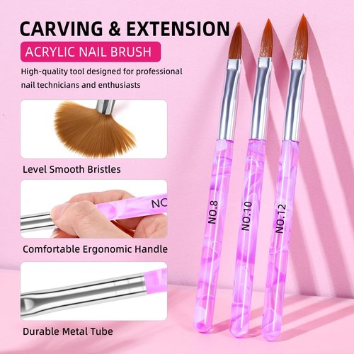 Acrylic Nails Kit Set 29 Colors with UV Lamp & Electric Drill, 2x60ml Monomer - All-in-One Nail Art Supplies for Beginners with Everything